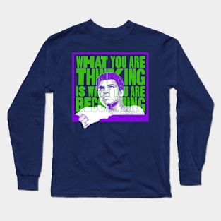 Ali on Thinking Long Sleeve T-Shirt